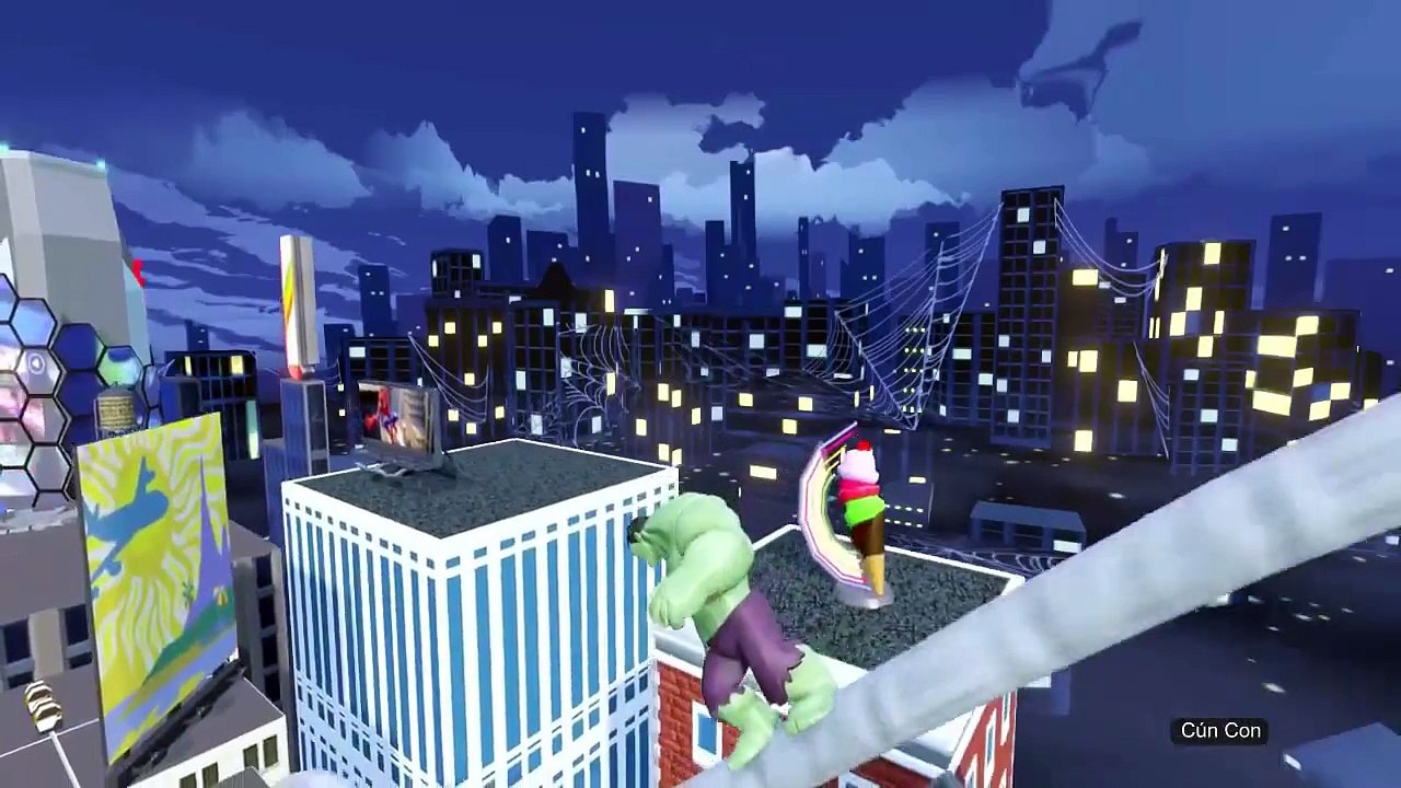 Người Nhện Spiderman và Người Khổng Lồ Hulk Giải Cứu Nữ Hoàng Băng Giá Frozen 2016