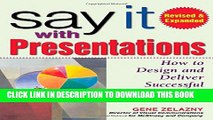 [PDF] Say It with Presentations: How to Design and Deliver Successful Business Presentations,