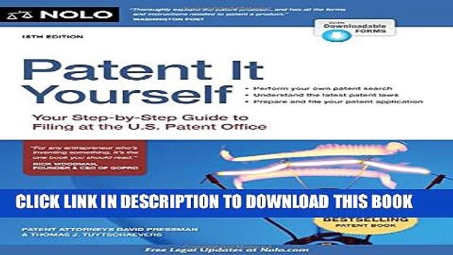 [PDF] Patent It Yourself: Your Step-by-Step Guide to Filing at the U.S. Patent Office Full Online