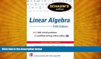 behold  Schaum s Outline of Linear Algebra, 5th Edition: 568 Solved Problems   25 Videos (Schaum