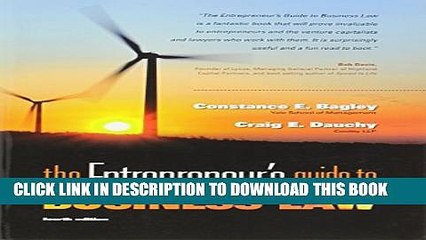 [PDF] The Entrepreneur s Guide to Business Law, 4th Edition Full Online