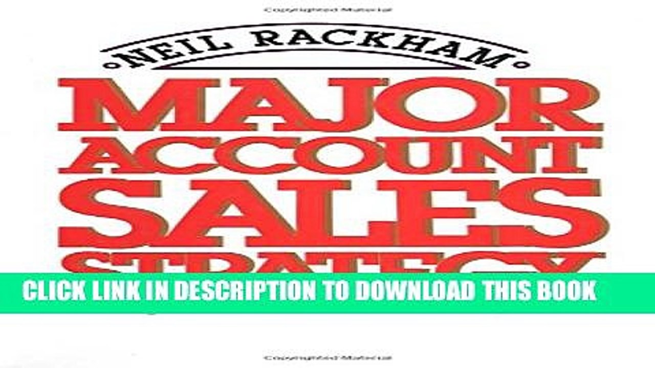 [PDF] Major Account Sales Strategy Full Online