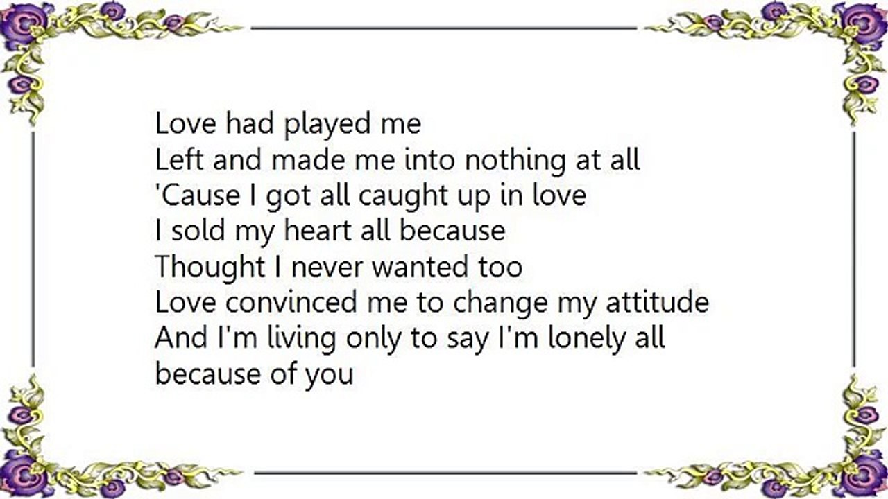 Roberta Flack - All Caught up in Love Lyrics