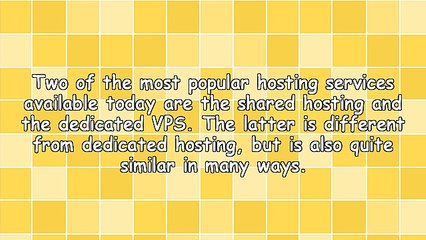 Shared Hosting Vs Dedicated VPS