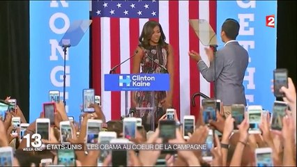 États-Unis : les Obama au cœur de la campagne présidentielle