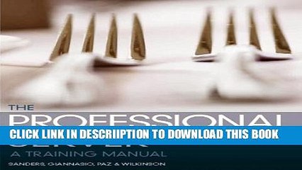 [PDF] The Professional Server: A Training Manual (2nd Edition) Full Online