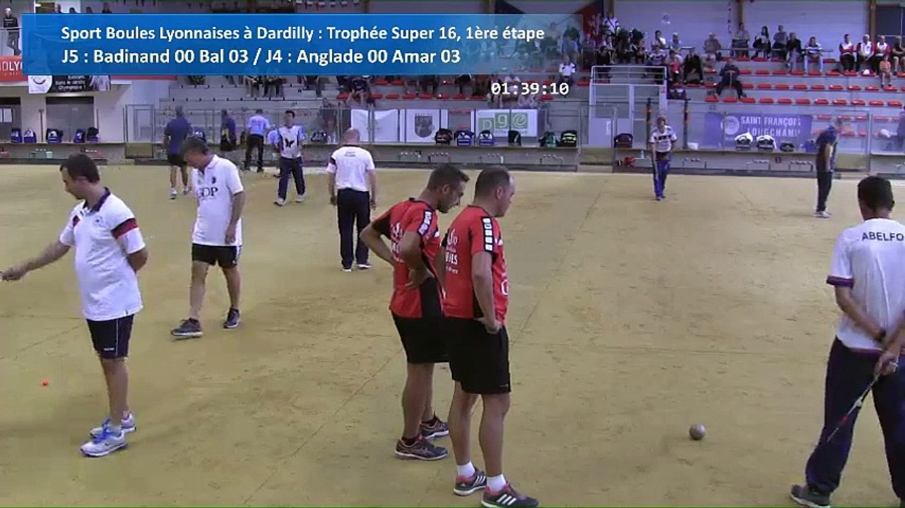 Barrages de poules, Sport Boules, première étape du Trophée Super 16, Dardilly 2016