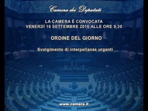 Roma - Camera - 17^ Legislatura - 674^ seduta (16..09.16)