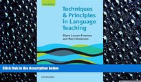 there is  Oxford Handbooks for Language Teachers: Techniques and Principles in Language Teaching