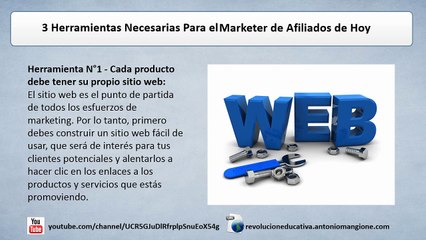 3 herramientas necesarias para el marketer de afiliados
