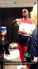 Puff Daddy Badboy Family Reunion Tour Miami Back stage