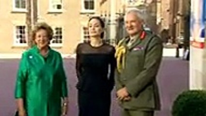 Angelina Jolie attends peacekeeping meeting in London