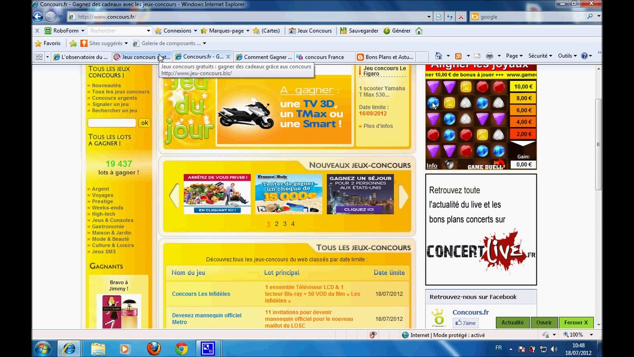 GAGNER ARGENT BONS PLANS  JEUX CONCOURS