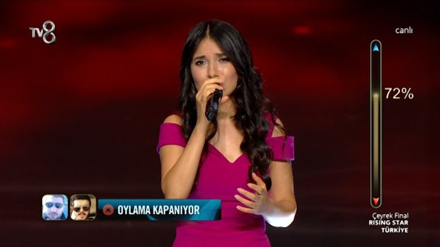 Nurşah Aykut 'Bir Fırtına Tuttu Bizi' Çeyrek Final - Rising Star Türkiye 7 Eylül 2016