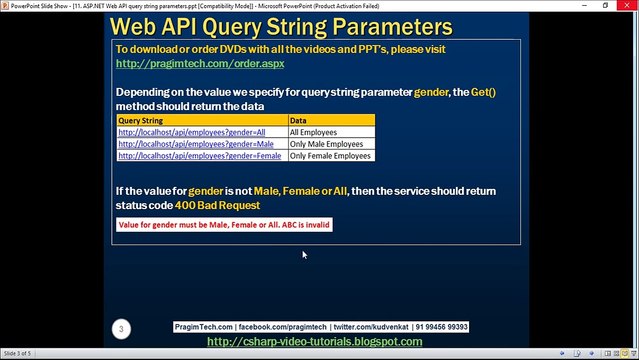 Note query string parameters