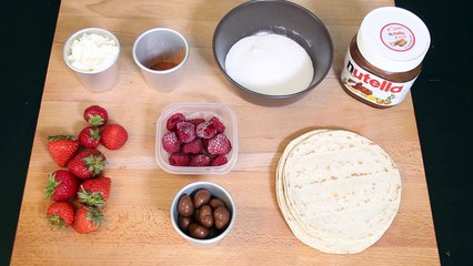 Recette des Tacos Sucrées au Nutella