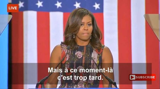 Michelle Obama fait preuve d'une logique implacable pour dénoncer Donald Trump