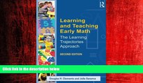 Enjoyed Read Learning and Teaching Early Math: The Learning Trajectories Approach (Studies in