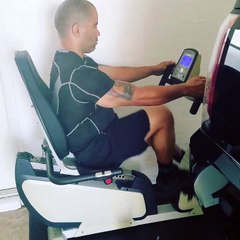 working out his legs part 3