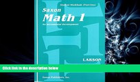 behold  Saxon Math 1: An Incremental Development, Part 1 and 2