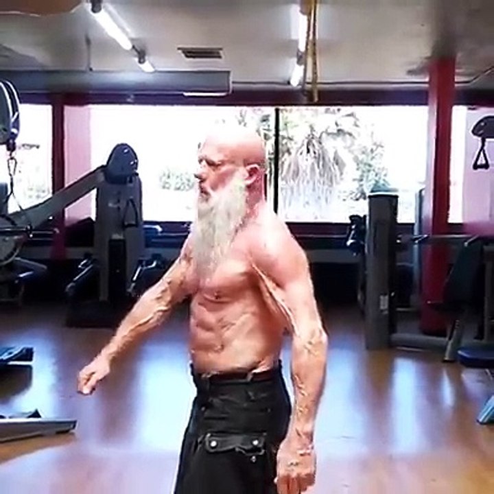 Old Man body builder
