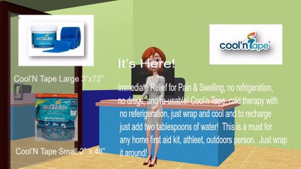 Cool'N Tape, A Self Adhesive Bandage and A Instant Cold Compress