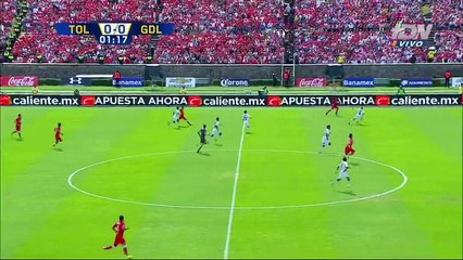 Fernando Uribe Goal HD - Toluca 1-0 Chivas Guadalajara - 17-09-2016 HD