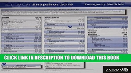 [Read PDF] ICD-10 Snapshot 2016 Coding Cards Emergency Medicine Download Online