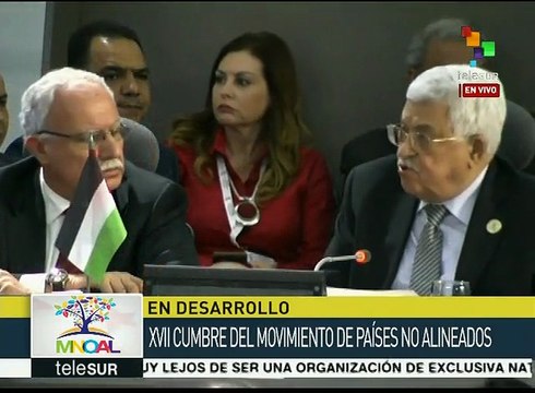 Presidente de Palestina agradece presidencia de Irán en MNOAL