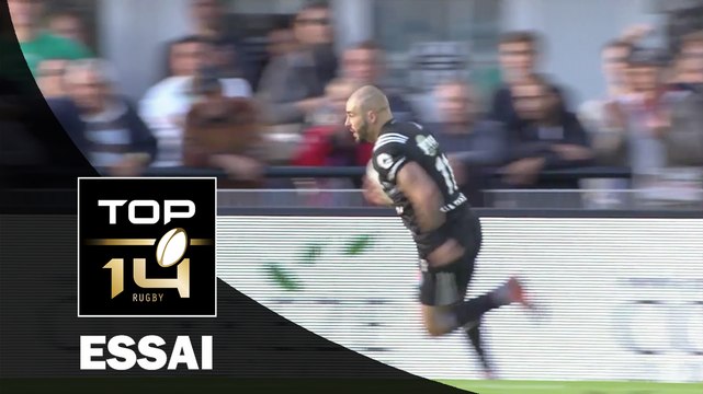 TOP 14 ‐ Essai Benjamin LAPEYRE (CAB) – Brive-La Rochelle – J5 – Saison 2016/2017