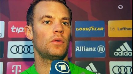 BAYERN VS INGOLSTADT - Manuel Neuer post-match interview