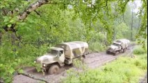 SUPER POWERFUL Russian military off road 4WD Trucks