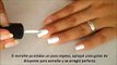 Manicure with sheer tints and home plate