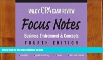 READ book  Wiley CPA Examination Review Focus Notes: Business Environment and Concepts  BOOK