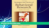 Big Deals  Strategies and Tactics of Behavioral Research, Third Edition  Free Full Read Most Wanted