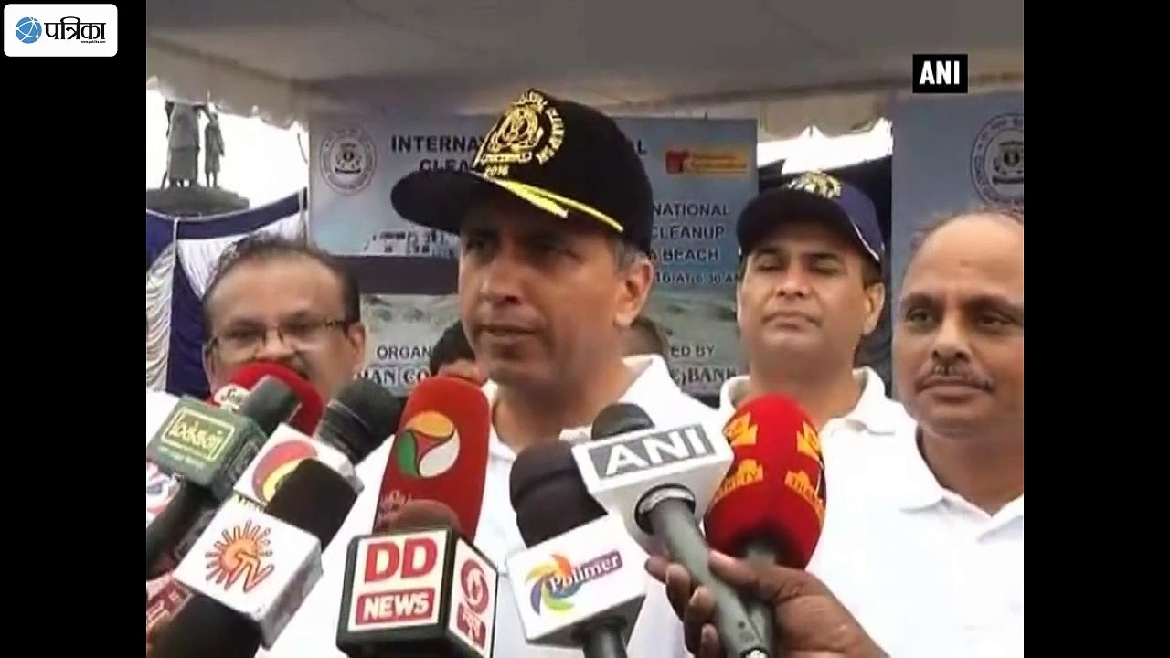 International Coastal Clean Up Day- Navy, Coast Guard Clean Marina Beach