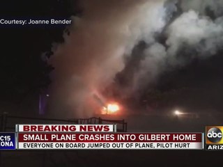 FD: Pilot suffered burns in Gilbert plane crash