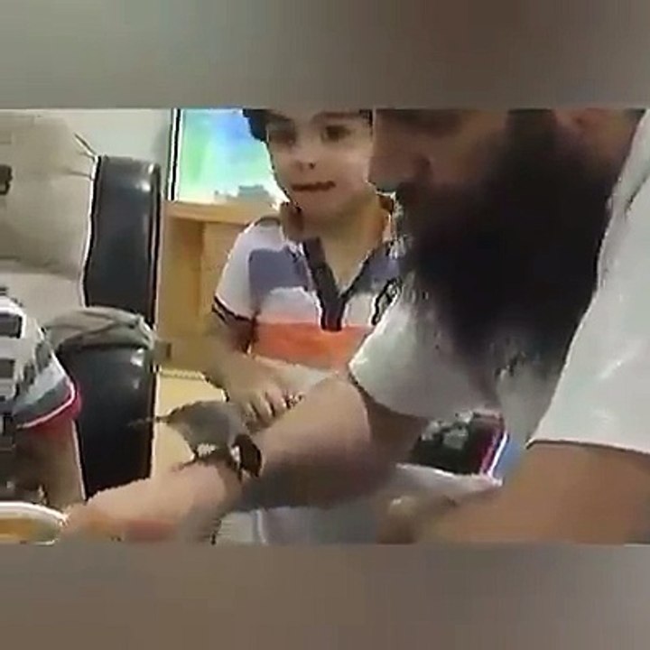 SUBHAN ALLAH BIRDS EATING WITH MAN