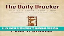 New Book The Daily Drucker: 366 Days of Insight and Motivation for Getting the Right Things Done