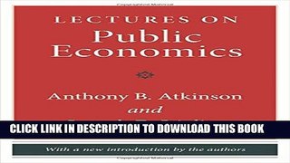 New Book Lectures on Public Economics