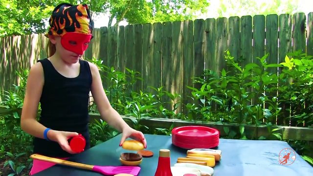 Little Heroes 34 - Ice Cream Stand Showdown, BBQ, Kid Cops and Fire vs Ice Elsa vs The Spark