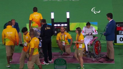 Day 7 evening _ Wheelchair Fencing highlights _ Rio 2016 Paralympic Games-17VG49fV8Hc
