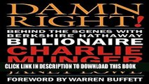 New Book Damn Right: Behind the Scenes with Berkshire Hathaway Billionaire Charlie Munger