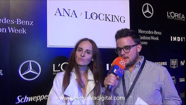 LA diseñadora Ana Locking nos habla de su colección de la MBFW Madrid 206