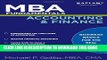 New Book MBA Fundamentals Accounting and Finance (Kaplan Test Prep)