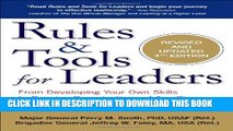 New Book Rules   Tools for Leaders: From Developing Your Own Skills to Running Organizations of