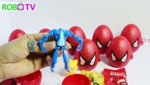 Bóc trứng người nhện bất ngờ – Spiderman candy surprise eggs Children