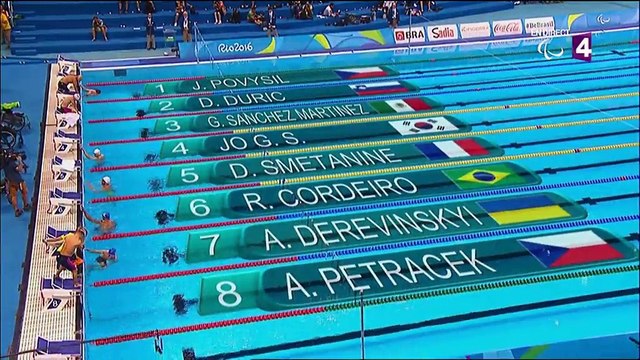 Jeux Paralympiques : le Français David Smétanine remporte la médaille d'argent du 50m nage libre