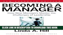 New Book Becoming a Manager: How New Managers Master the Challenges of Leadership