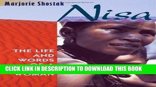New Book Nisa: The Life and Words of a !Kung Woman